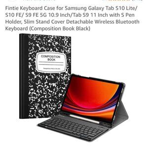 Keyboard Case for Samsung Galaxy Tab S10 Lite/ S10 FE/ S9 FE 5G 10.9 Inch/Tab S9